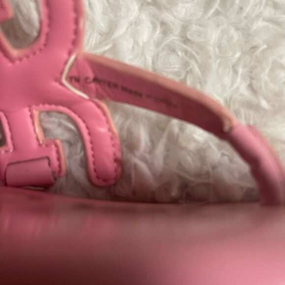 Sam Edelman  CarterSynthetic patent pink slip on thong Sandals. SZ 7Rubber soles - Picture 8 of 8